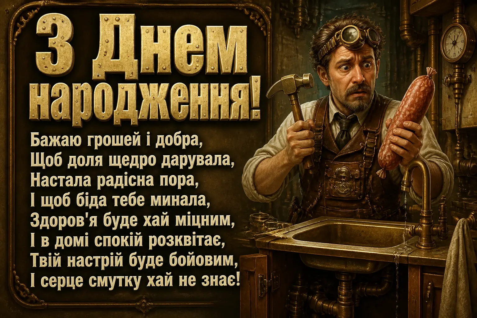 привітання з днем народження брата смішні