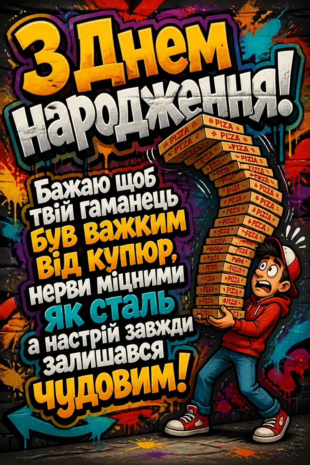 привітання з днем народження брата смішні