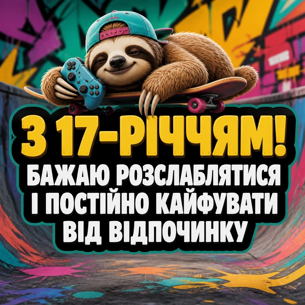 прикольні привітання з 17-річчям