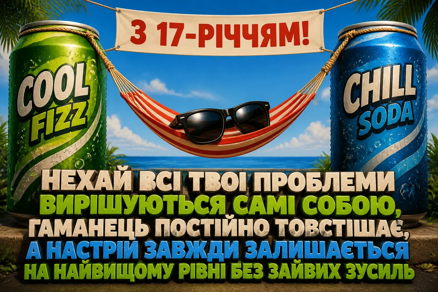 прикольні привітання з 17-річчям