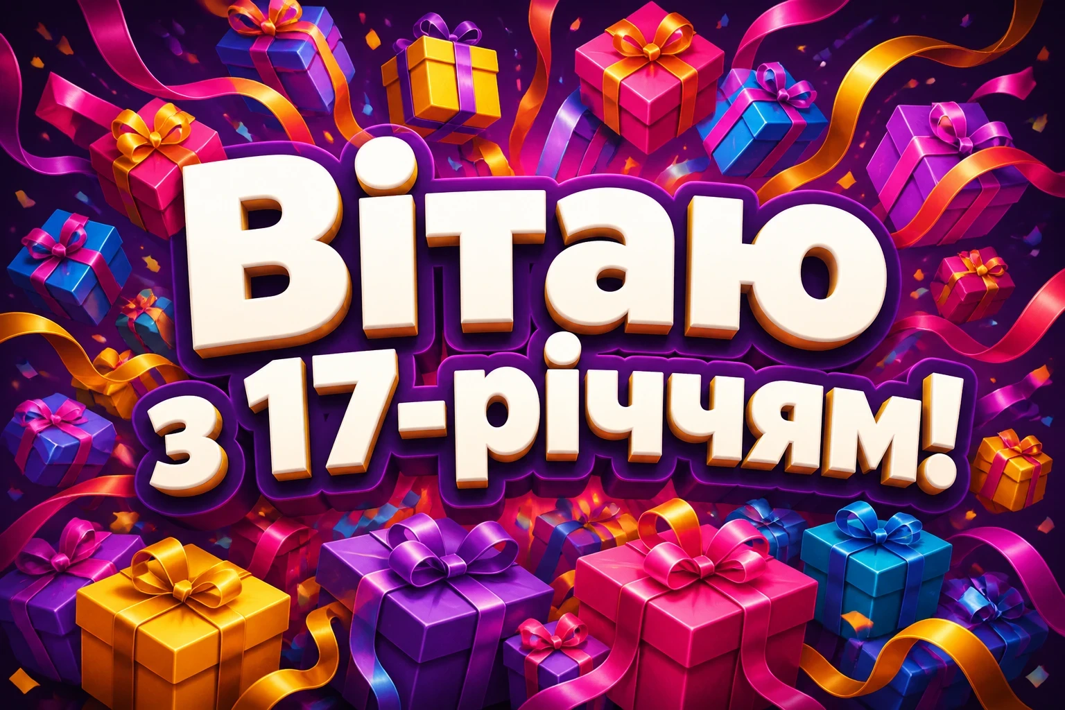 прикольні привітання з 17-річчям