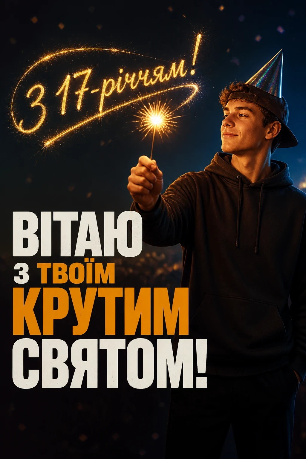 прикольні привітання з 17-річчям