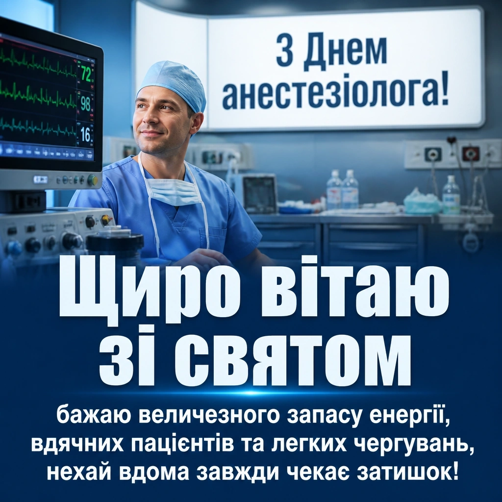 день анестезіолога привітання
