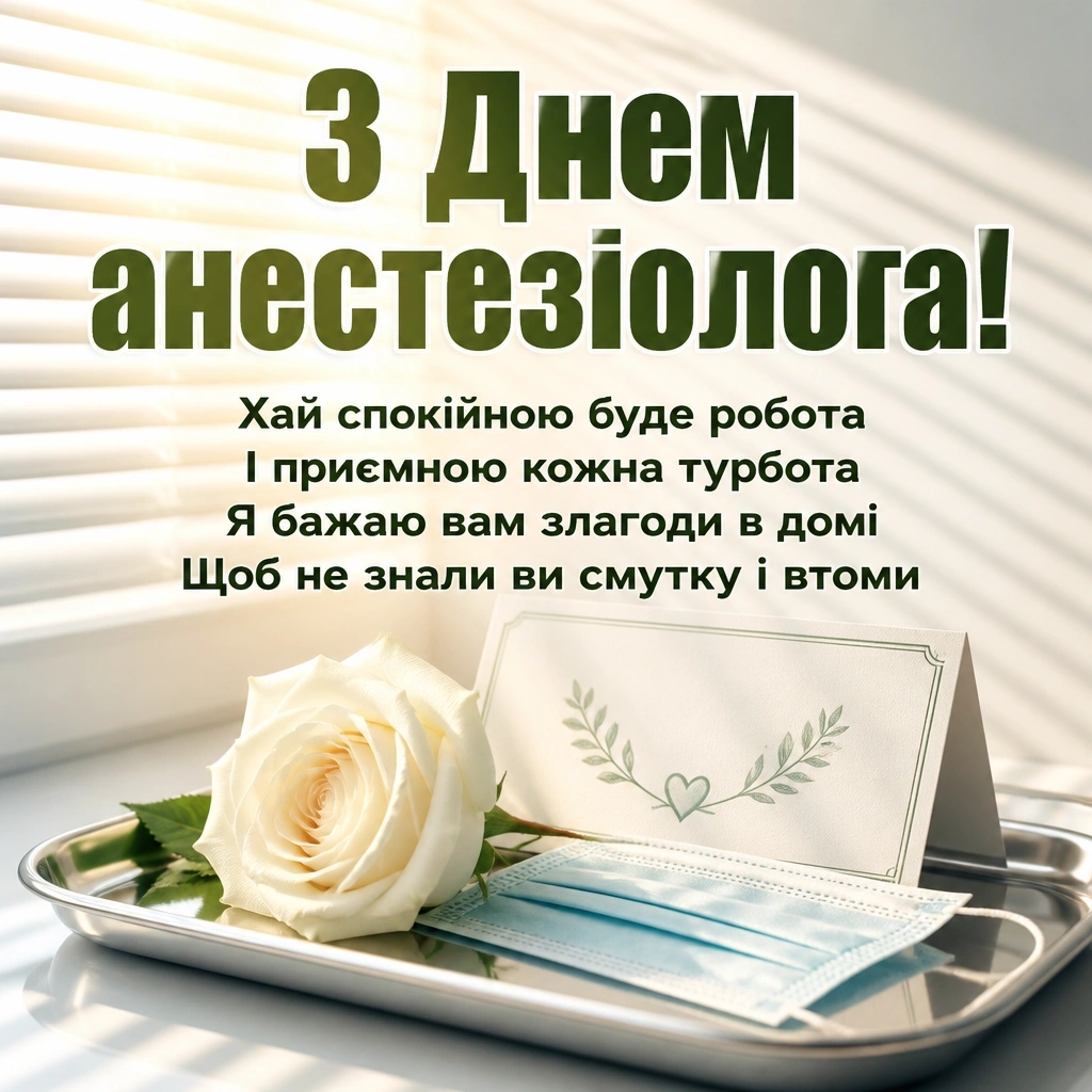 день анестезіолога привітання