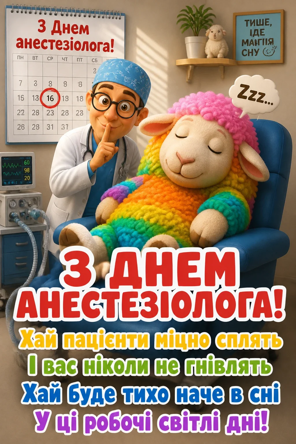 день анестезіолога привітання