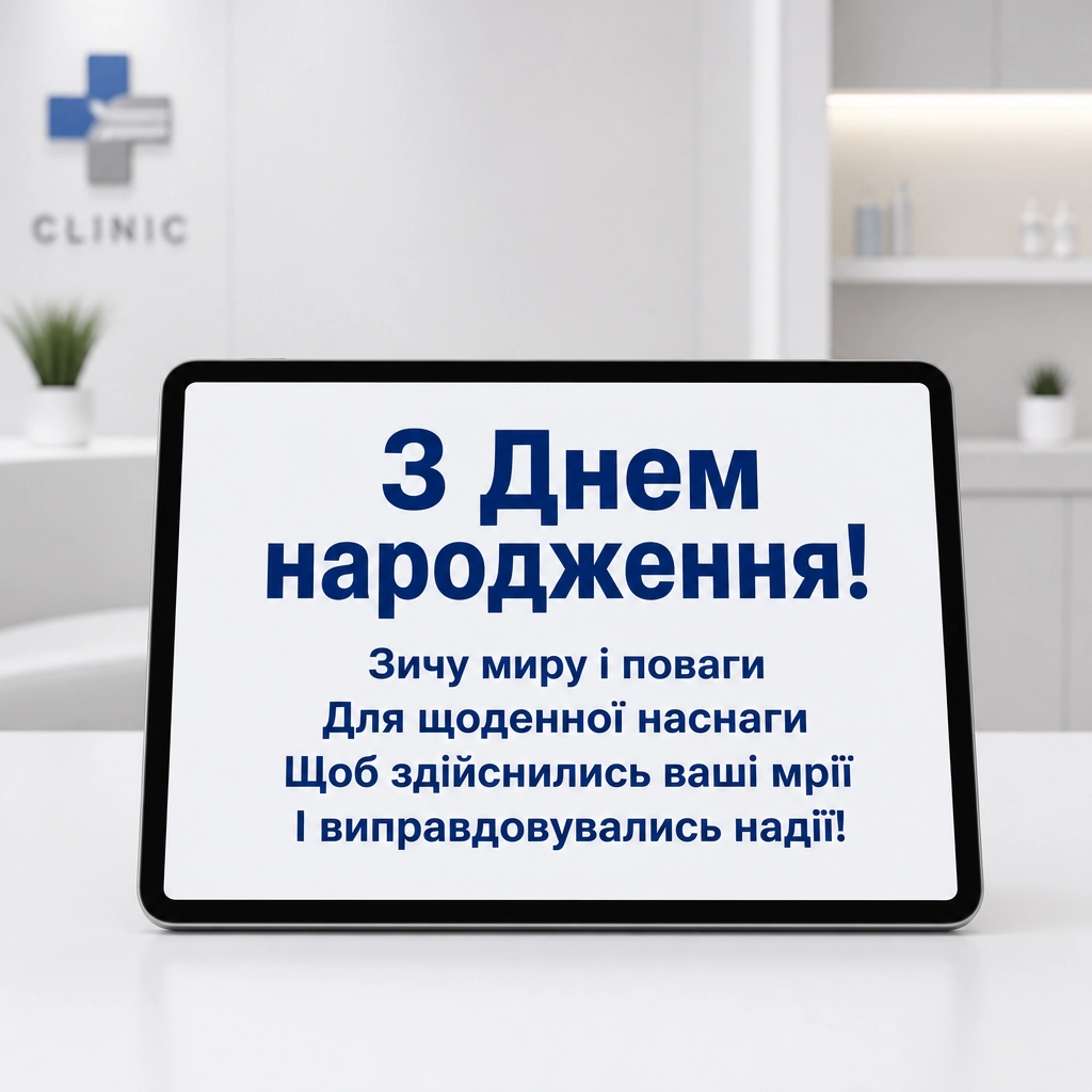 привітання лікаря з днем народження