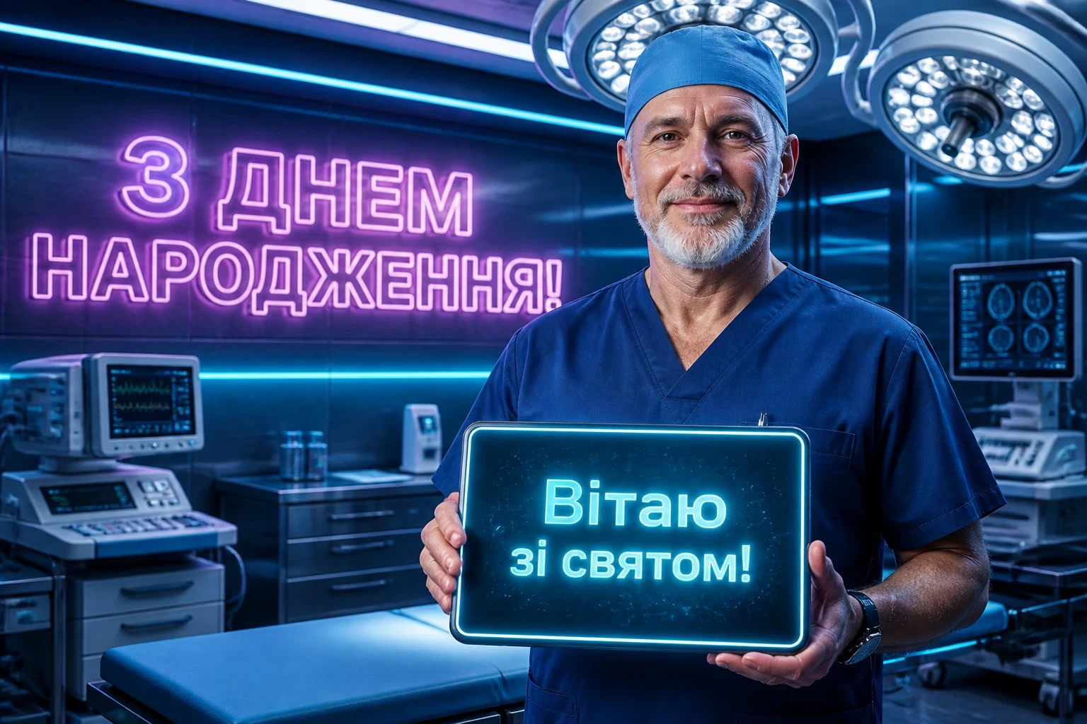 привітання лікаря з днем народження