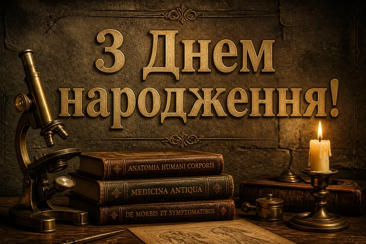 привітання лікаря з днем народження