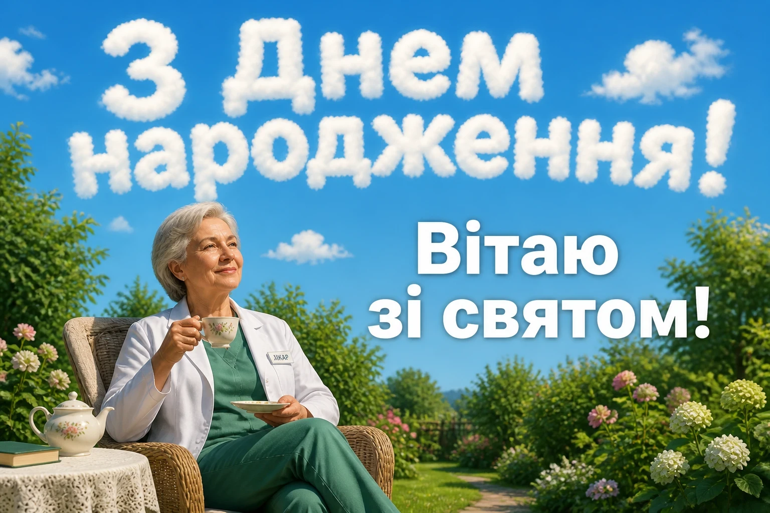 привітання лікаря з днем народження