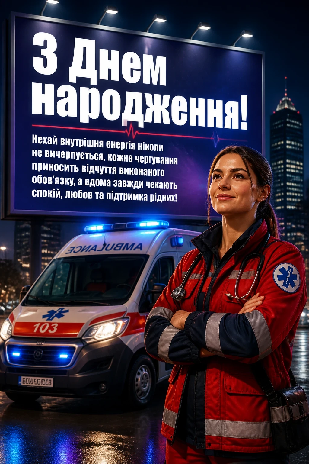 привітання лікаря з днем народження