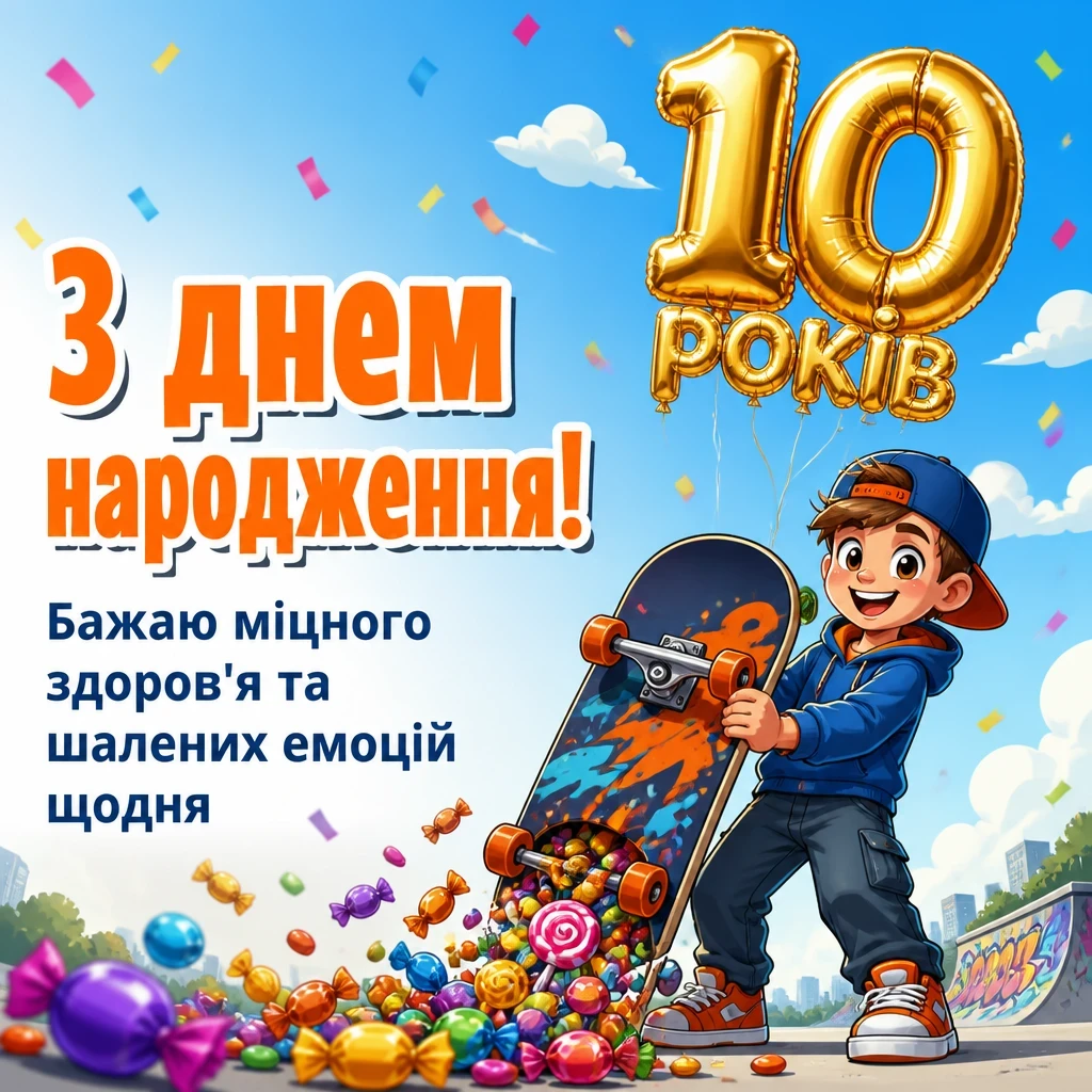 прикольні привітання з днем народження 10 років прикольні привітання з днем народження 10 років