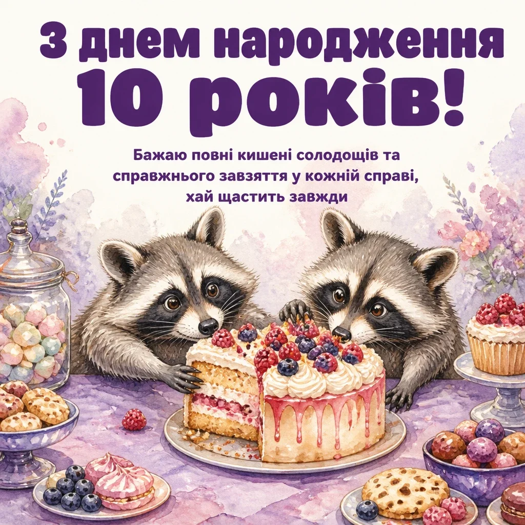 прикольні привітання з днем народження 10 років прикольні привітання з днем народження 10 років