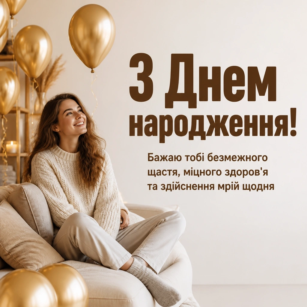 привітання донечки з днем народження своїми словами