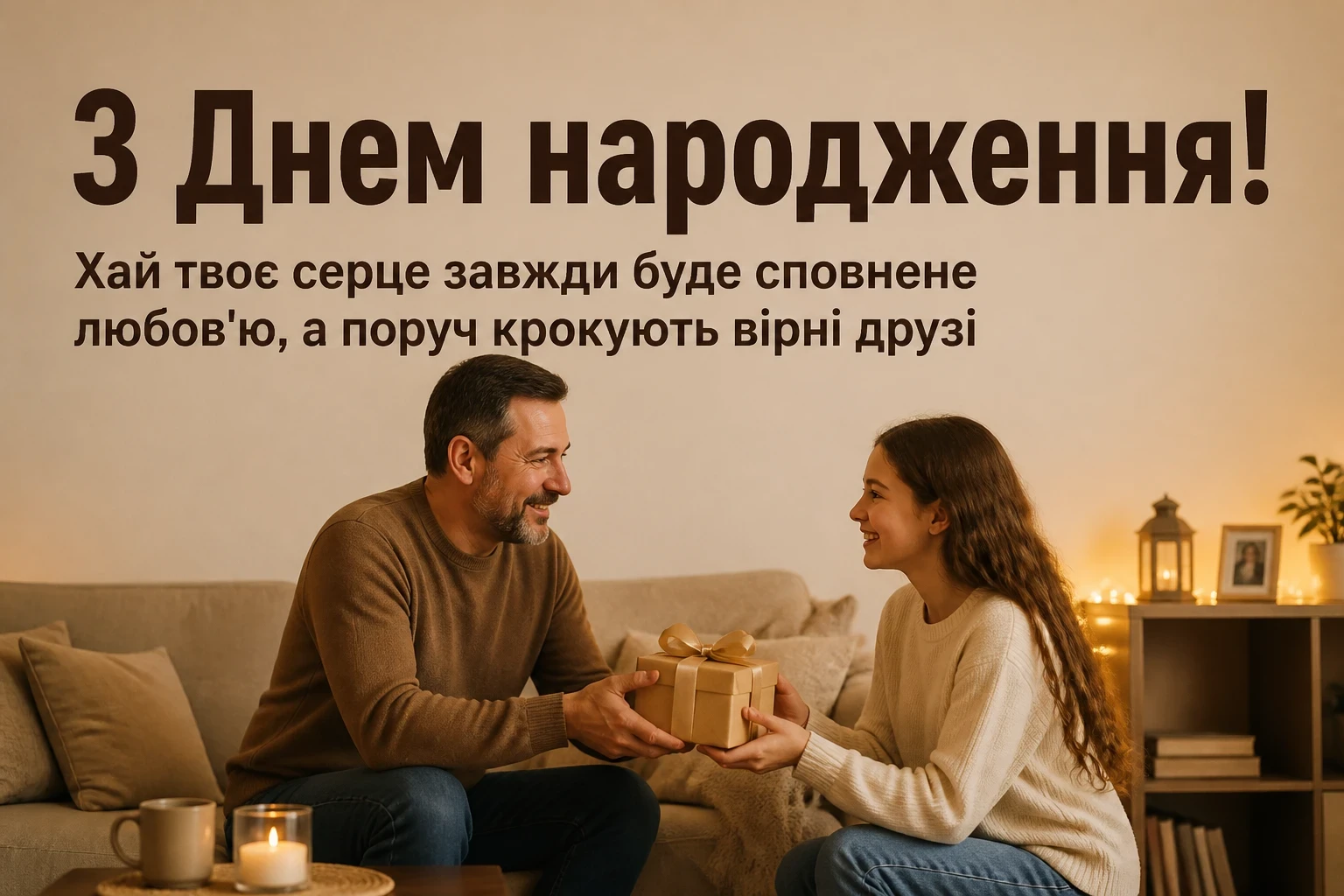 привітання донечки з днем народження своїми словами