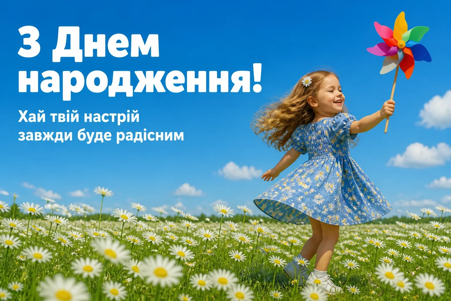 привітання донечки з днем народження своїми словами