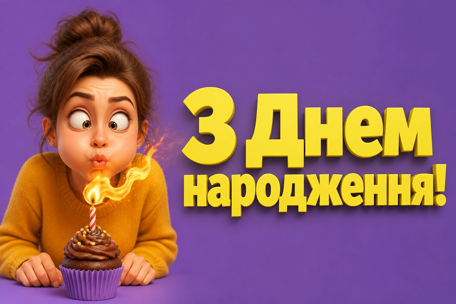 привітання донечки з днем народження своїми словами
