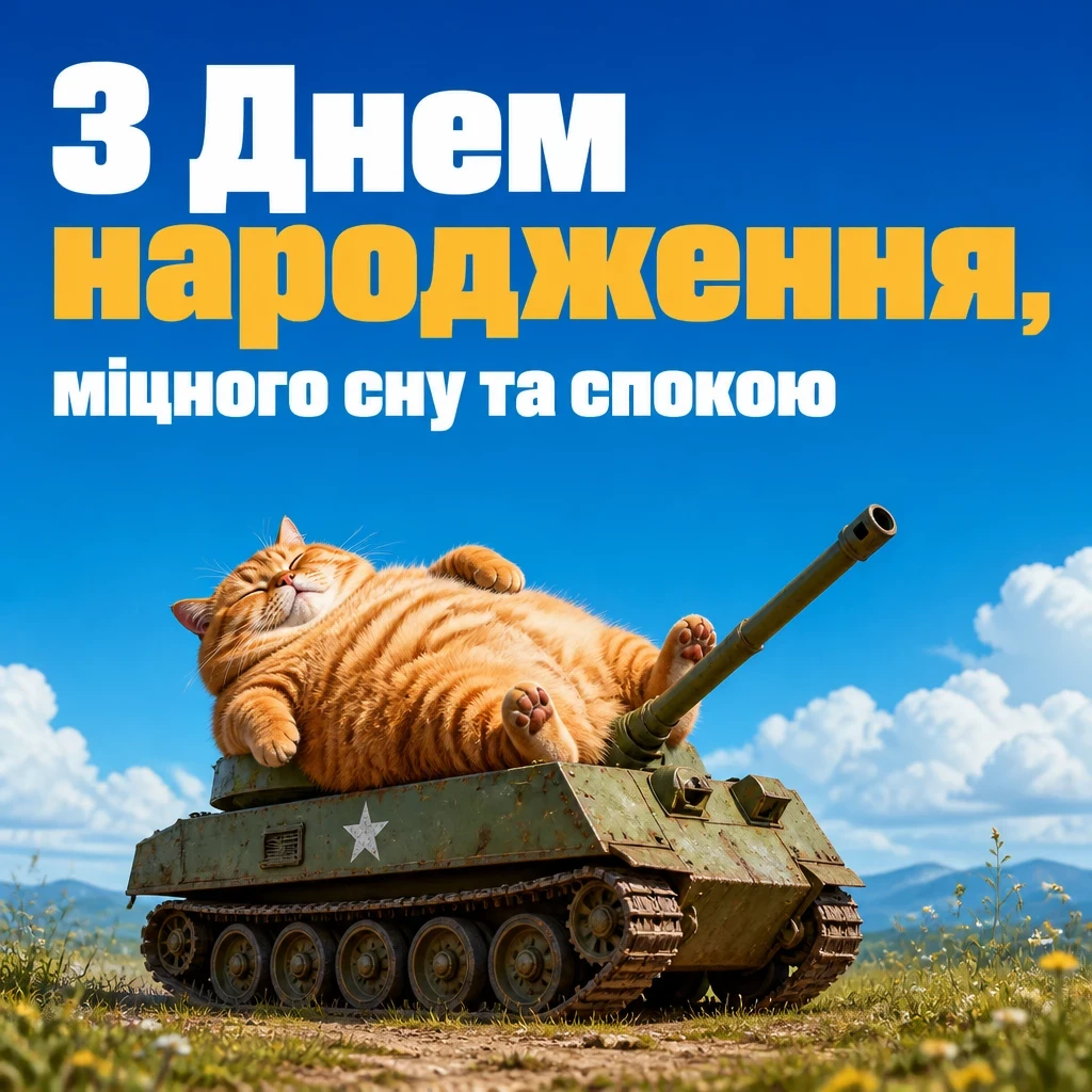 привітання мужчині з днем народження мирного неба над головою