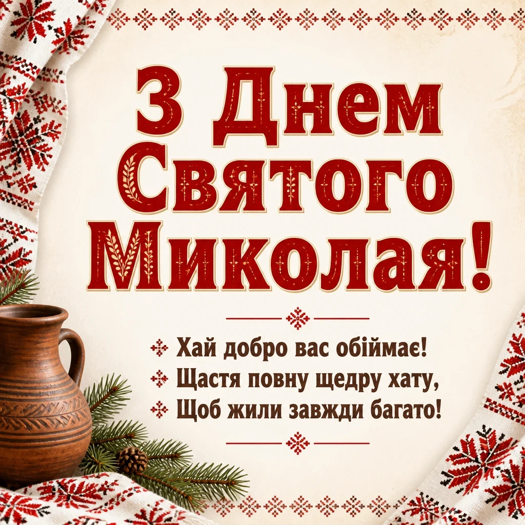 привітання з миколайчиком