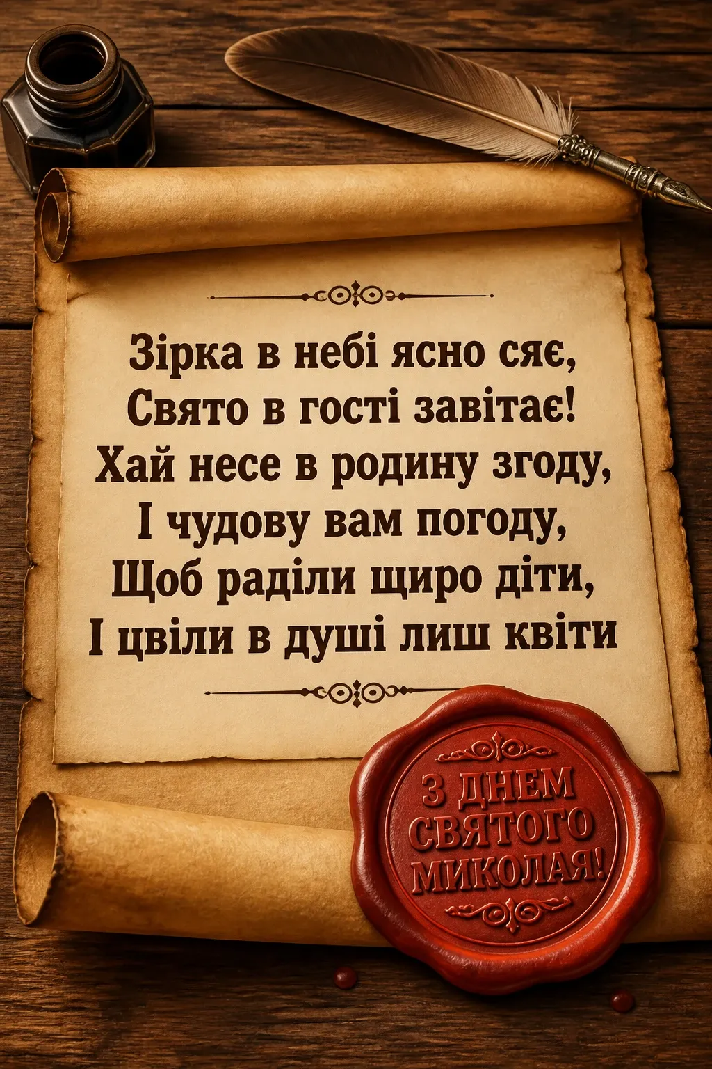 привітання з миколайчиком
