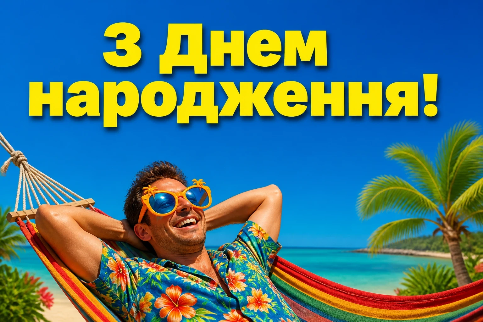 привітання мужчині з днем народження мирного неба над головою