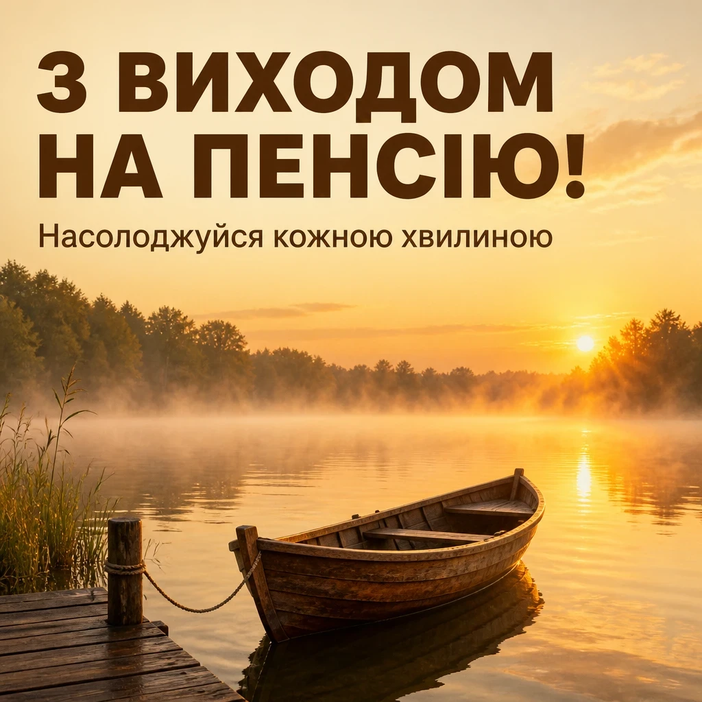 привітання з виходом на пенсію