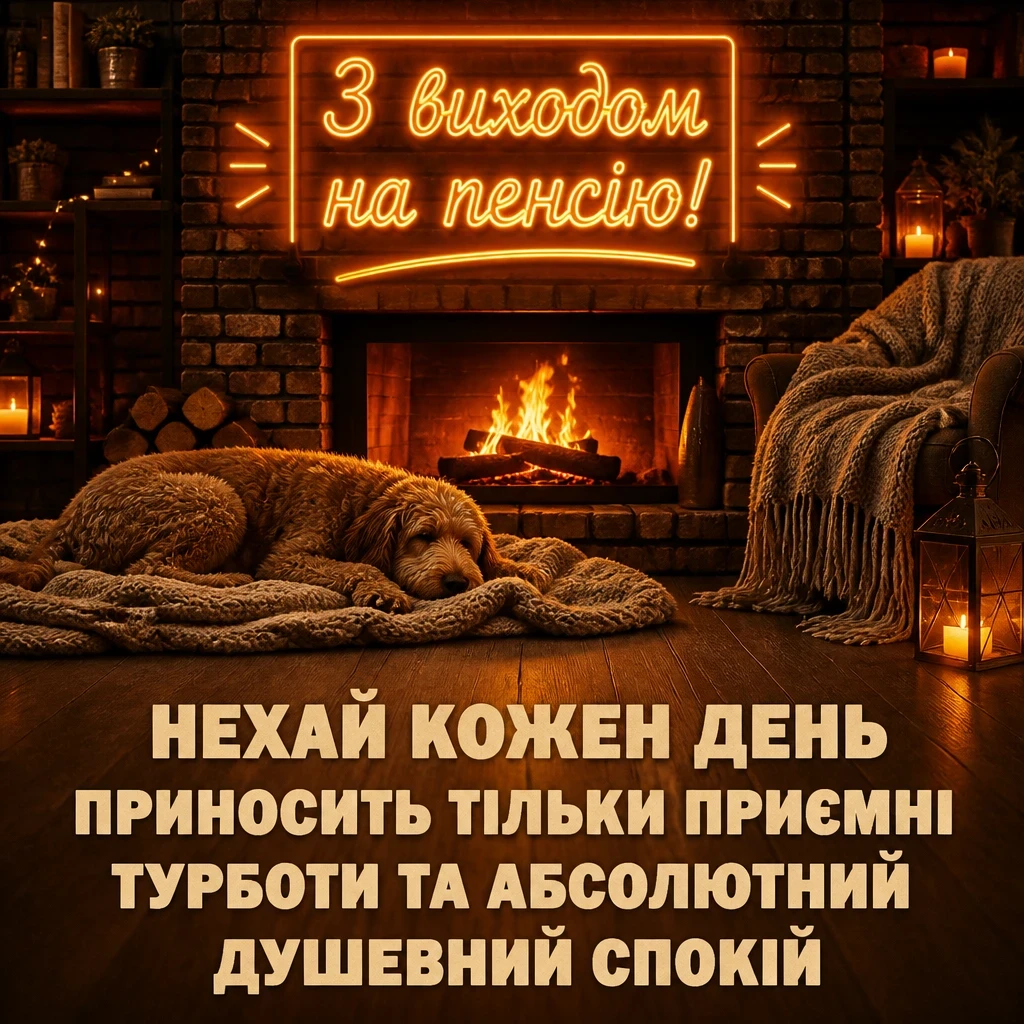 привітання з виходом на пенсію