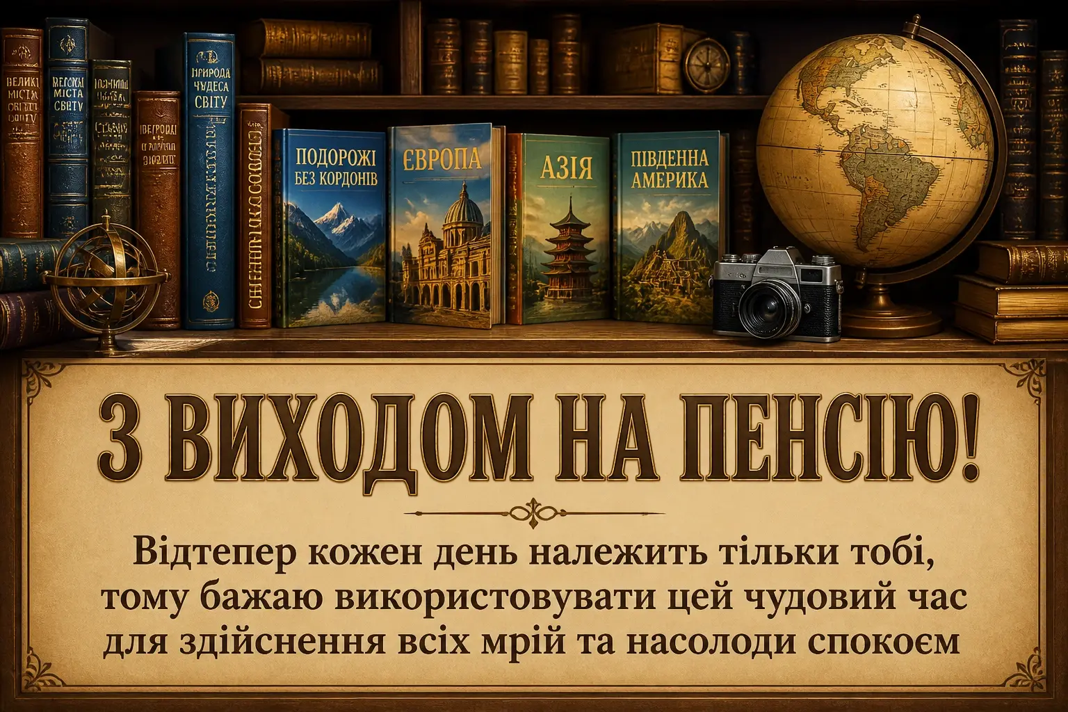 привітання з виходом на пенсію