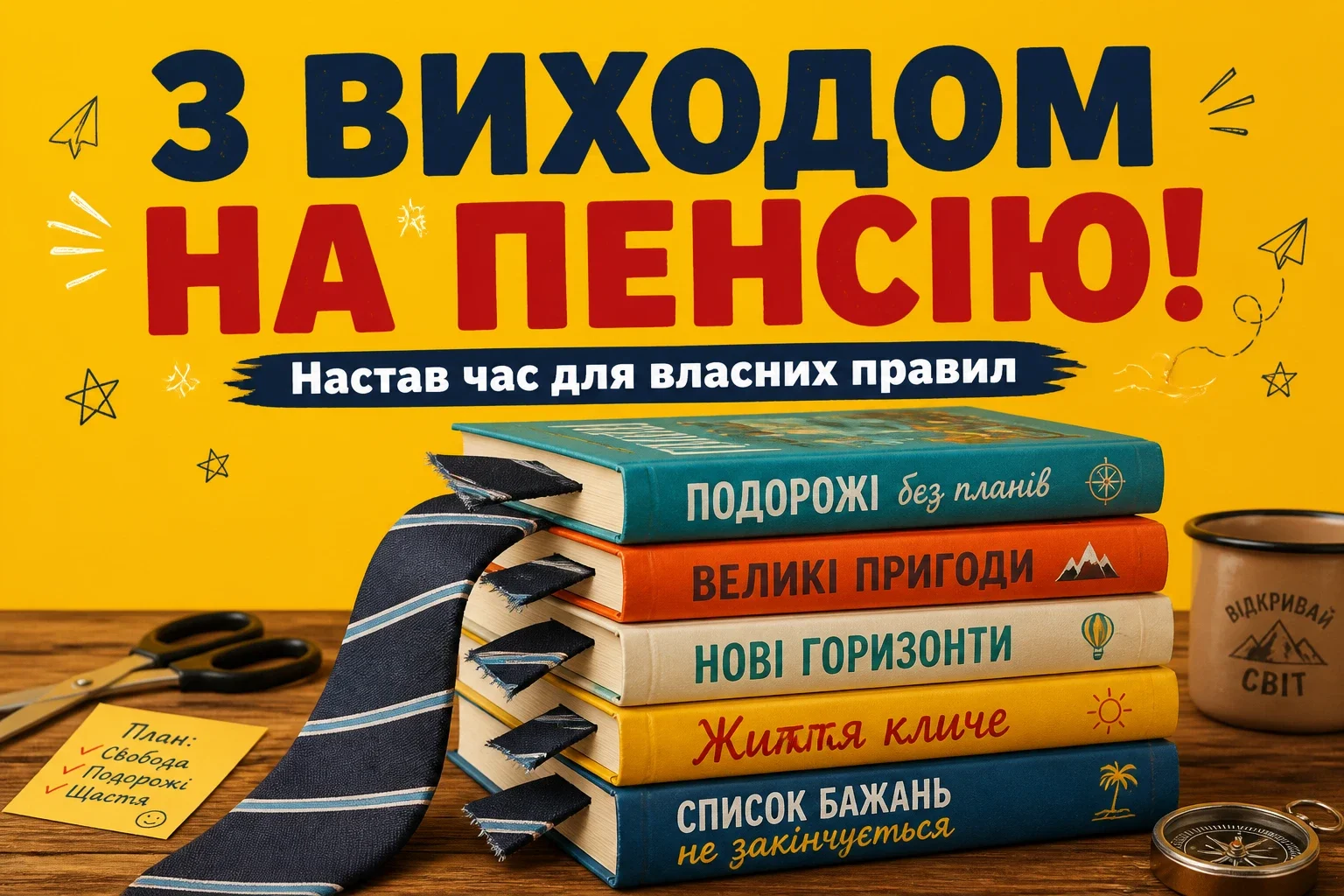 привітання з виходом на пенсію