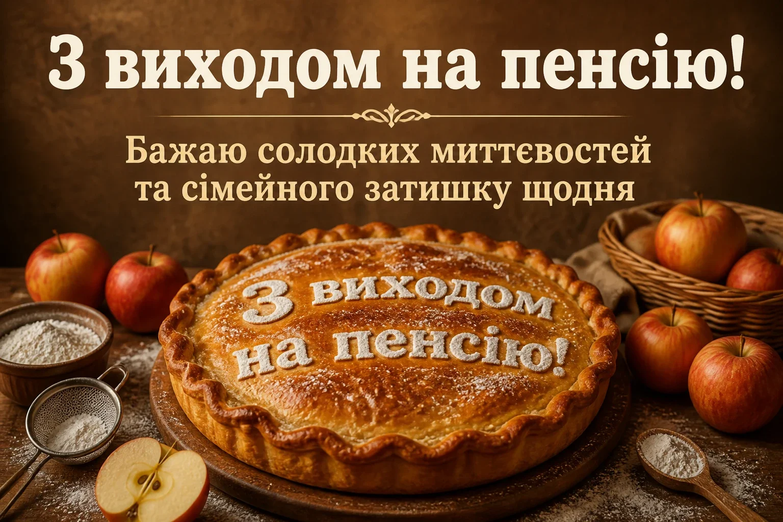 привітання з виходом на пенсію