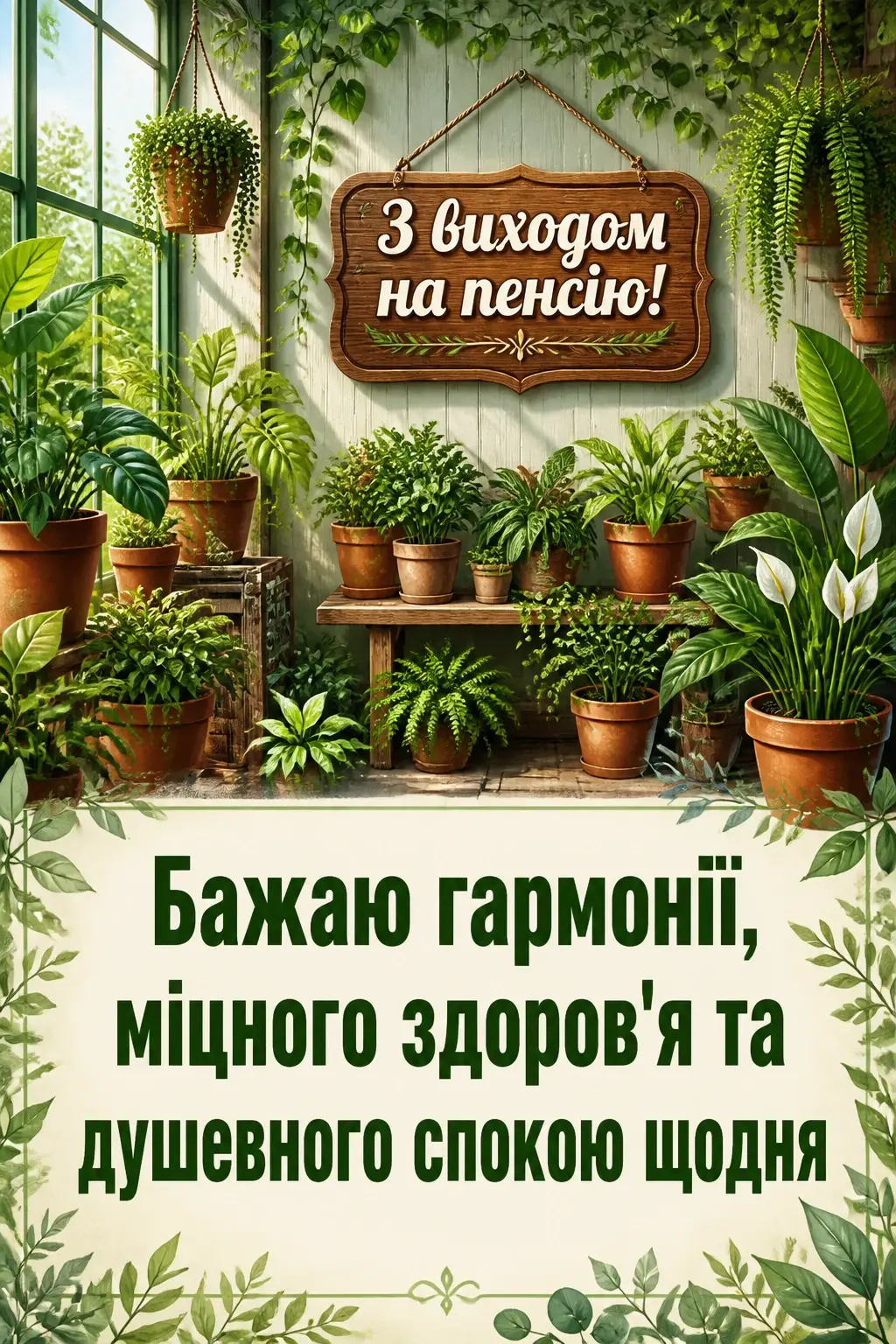 привітання з виходом на пенсію