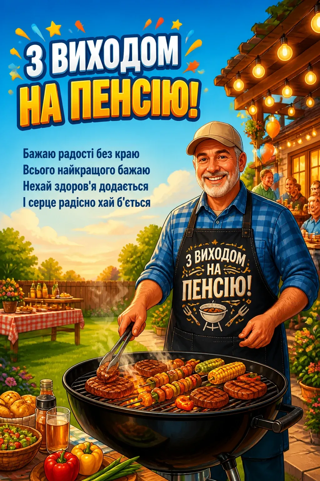 привітання з виходом на пенсію