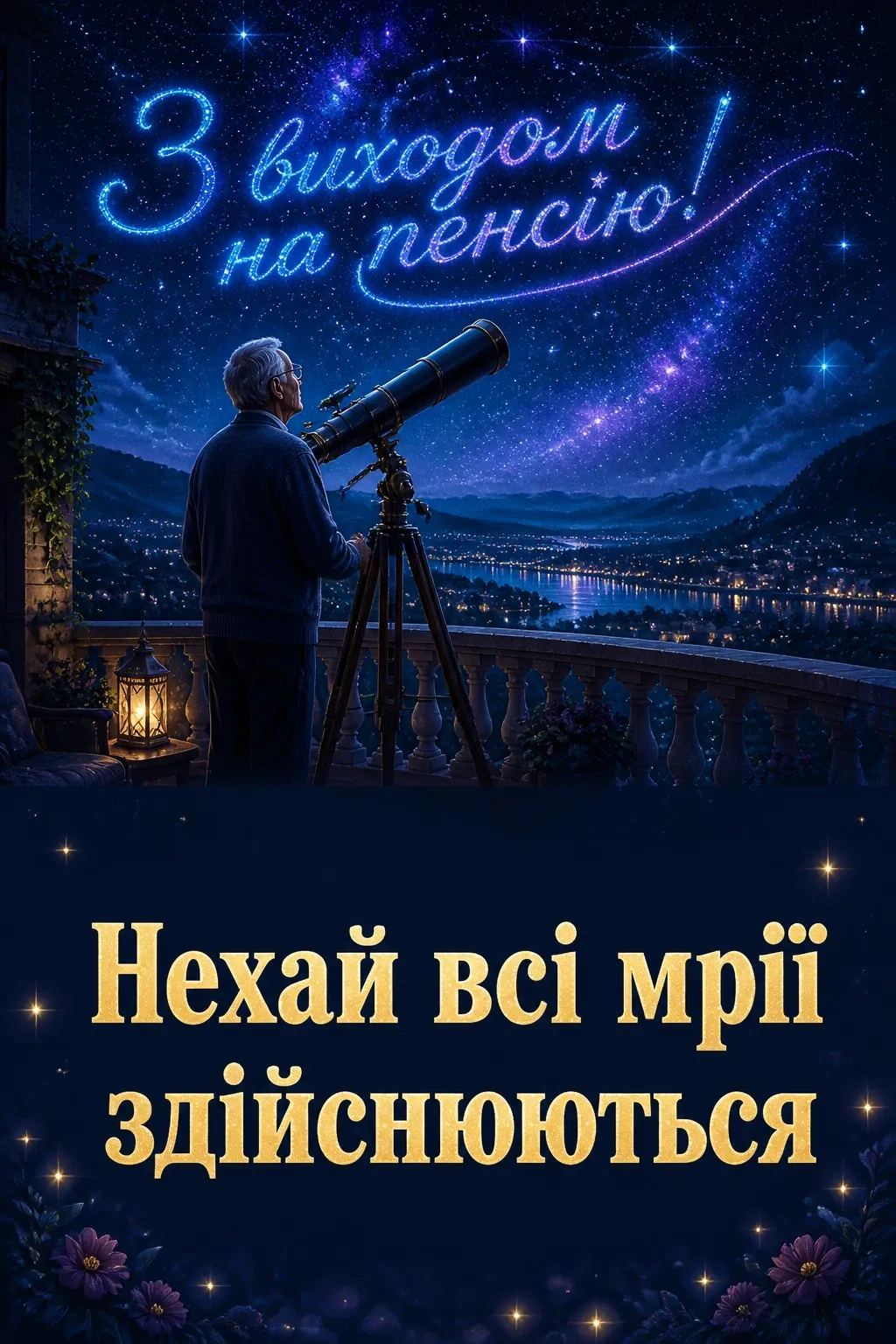 привітання з виходом на пенсію