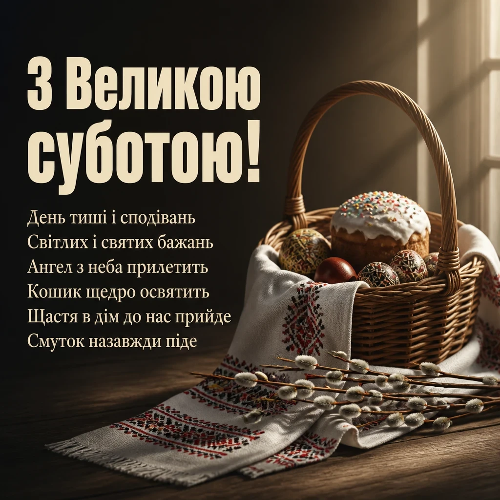 привітання з великою суботою