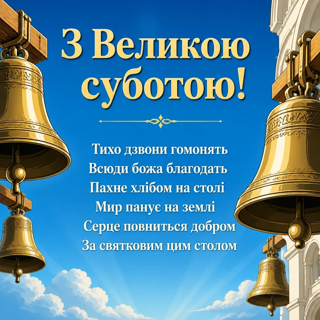 привітання з великою суботою