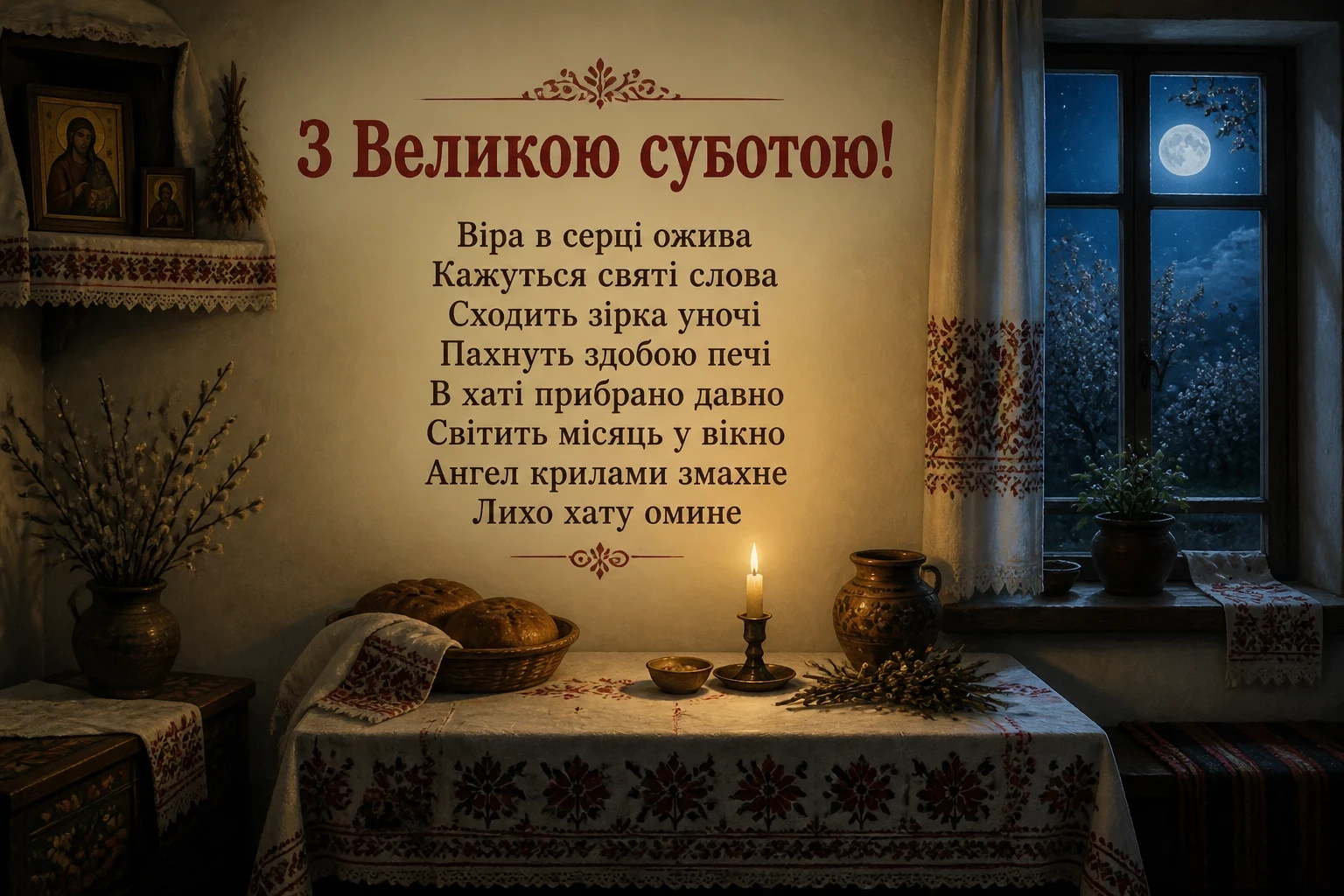 привітання з великою суботою