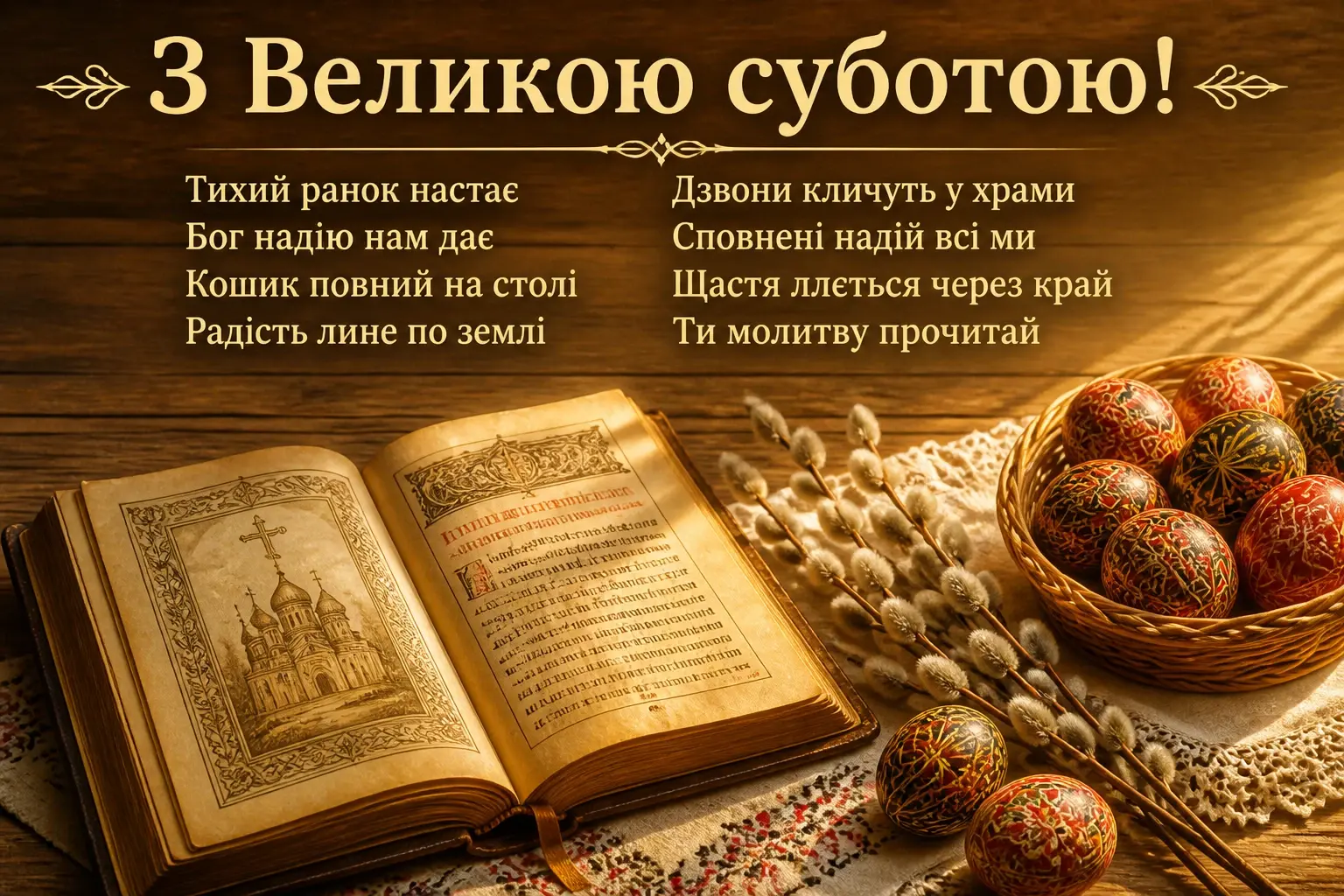 привітання з великою суботою