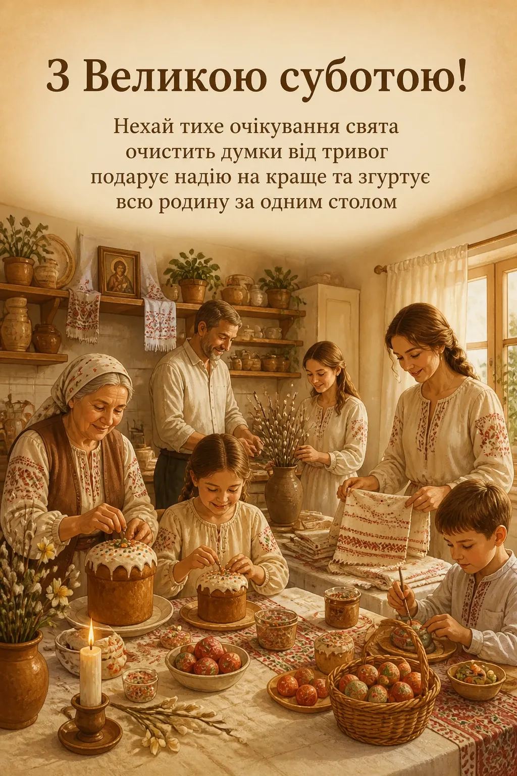 привітання з великою суботою