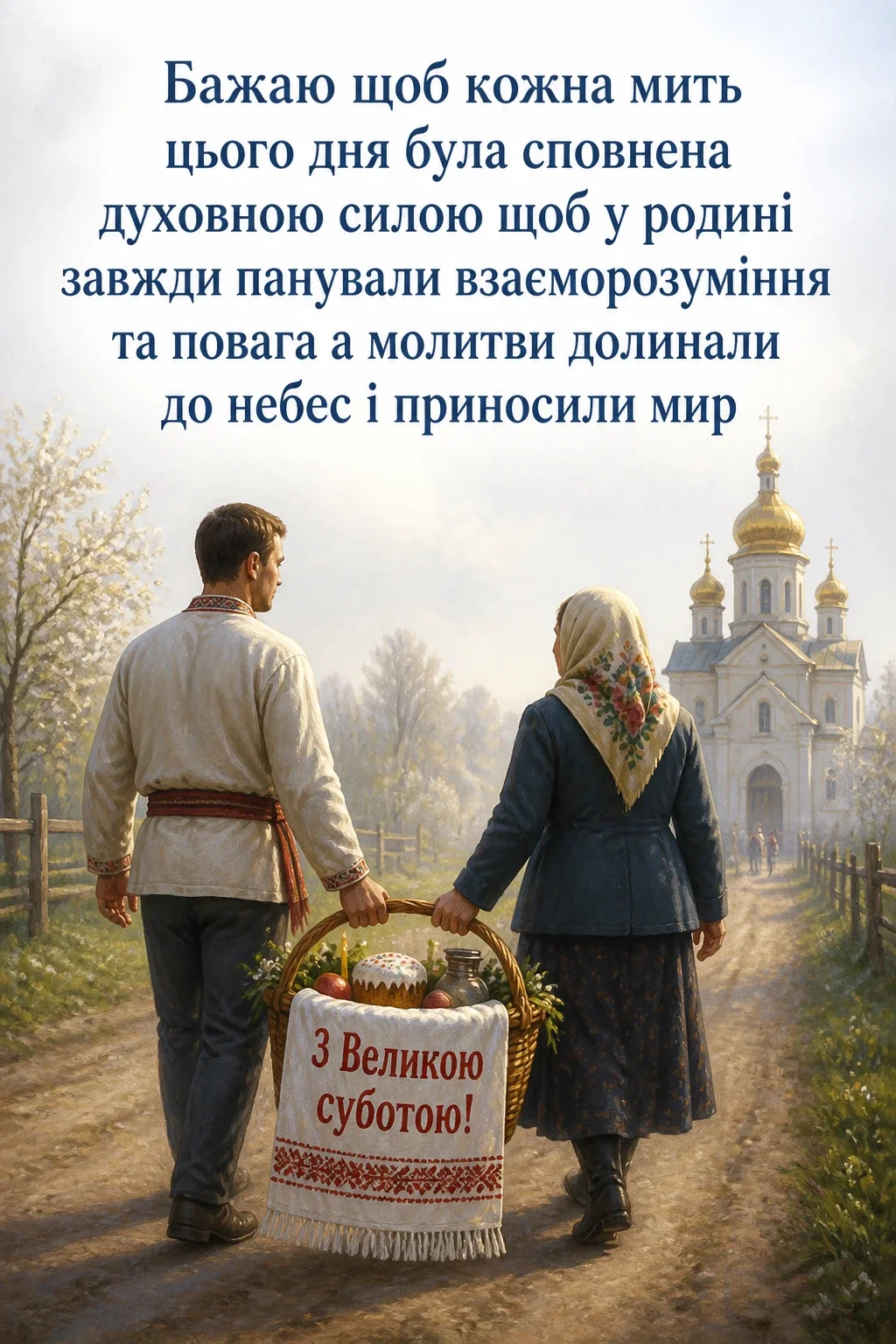 привітання з великою суботою