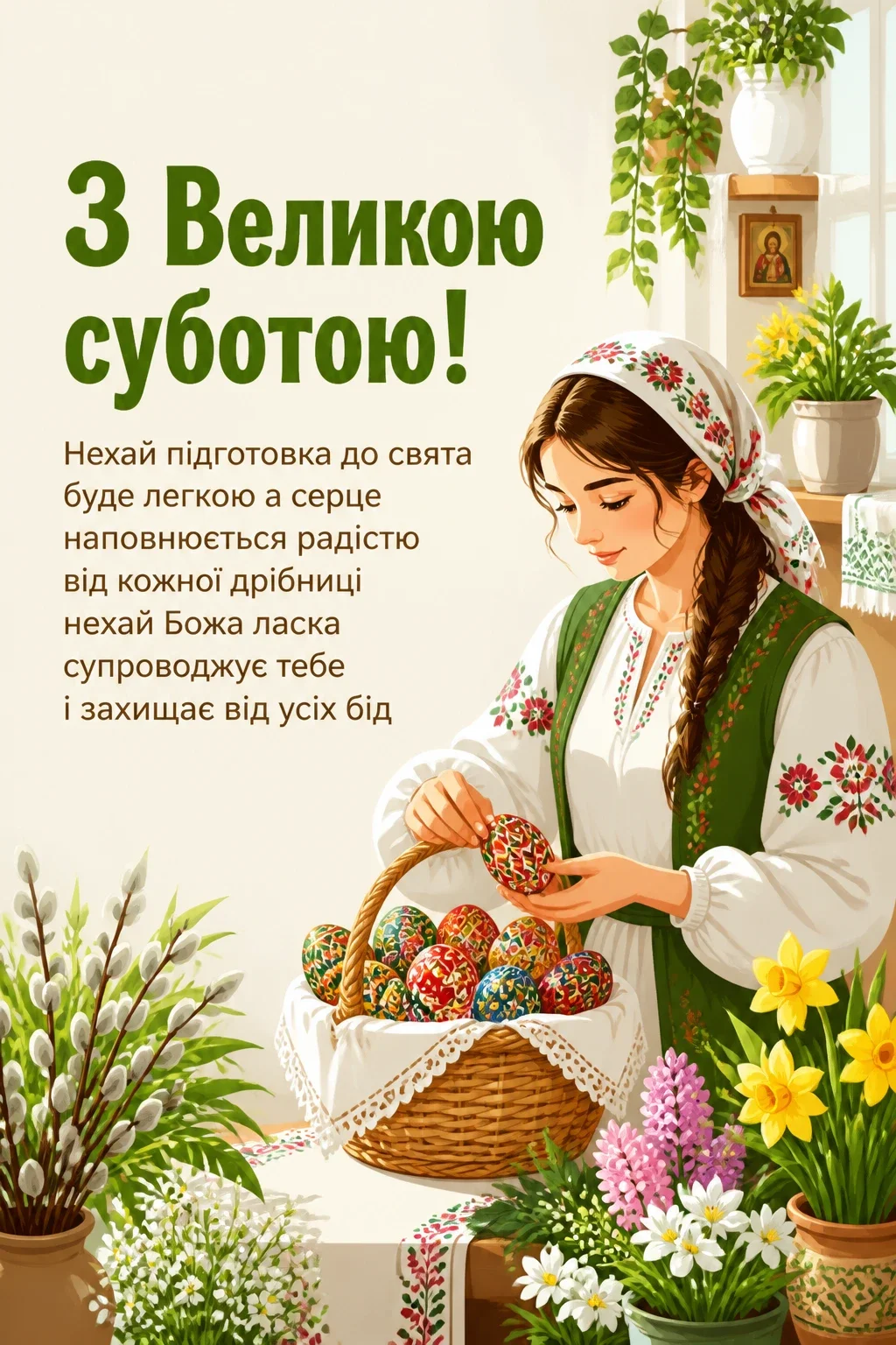 привітання з великою суботою