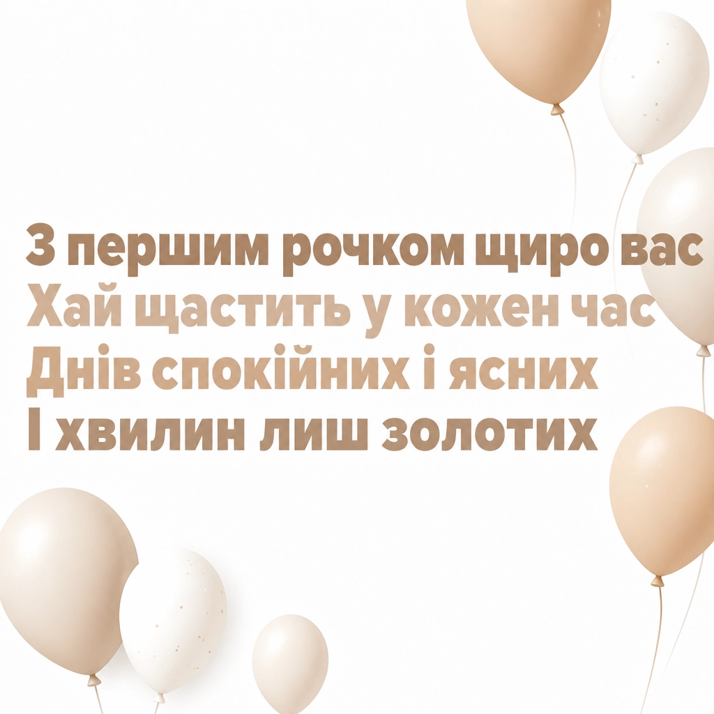 привітання з днем народження на 1 рік привітання з днем народження на 1 рік