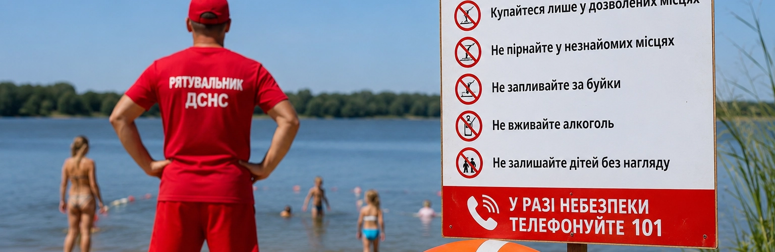 Як уникнути трагедій під час відпочинку на річках та озерах