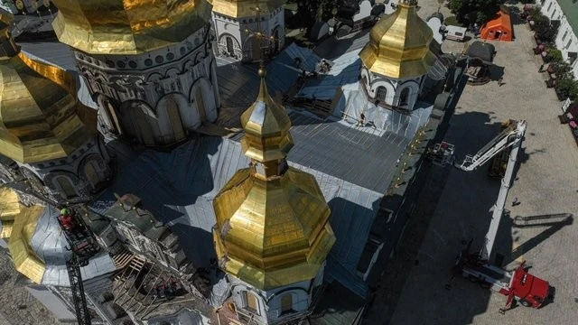Успенський собор Лаври законсервовано після ворожої атаки