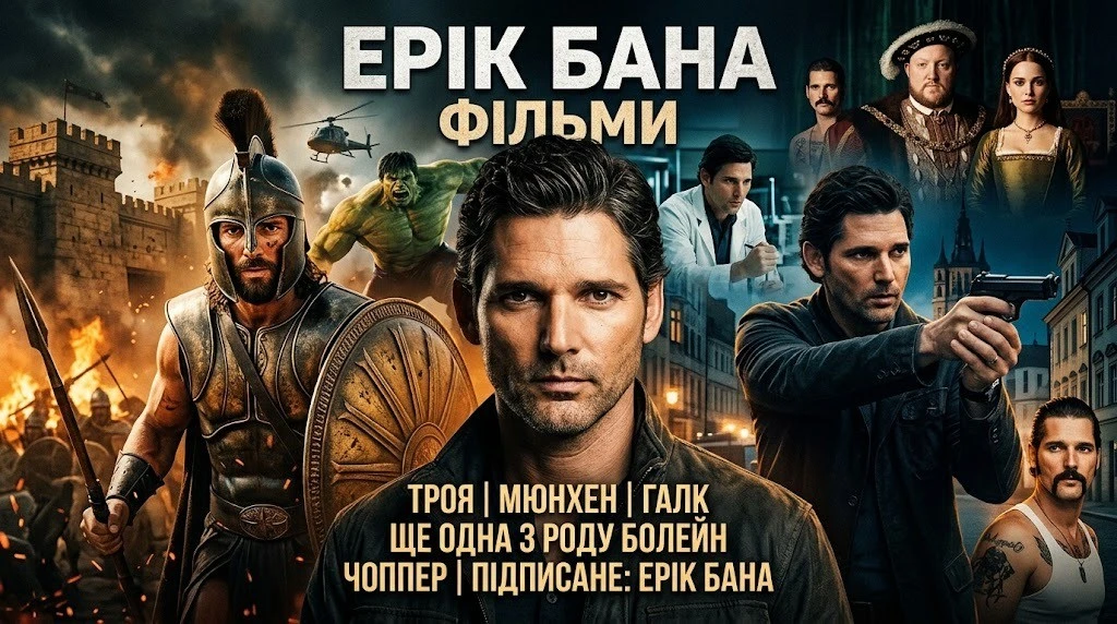 Повний список фільмів Еріка Бани з рейтингами